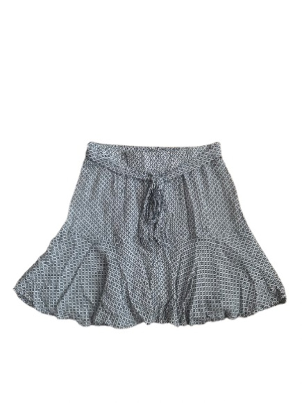 GeeGee Geometric Printed Belted Skort - Size: Small
